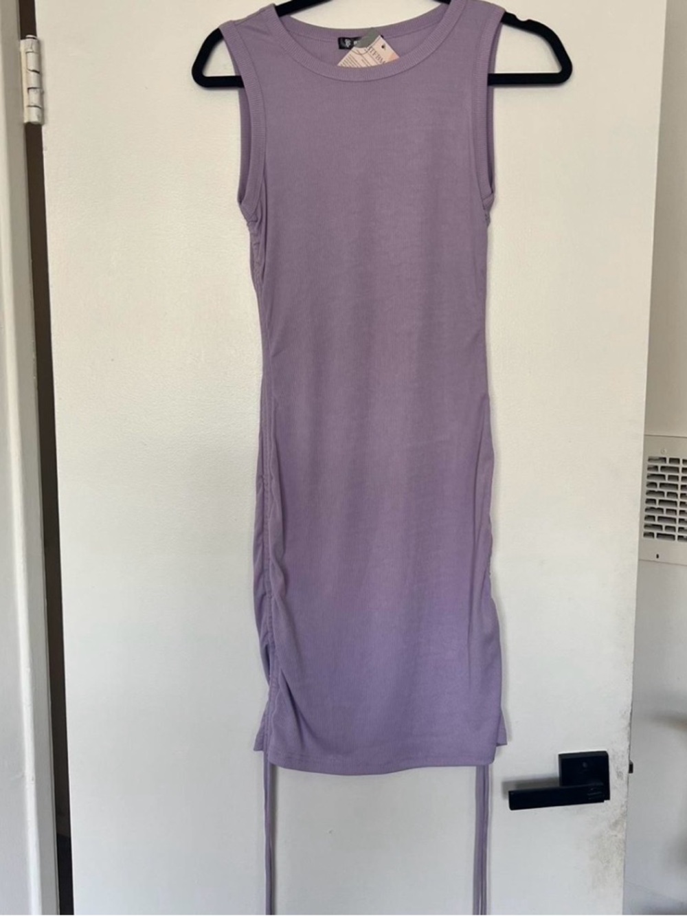Lilac Ribbed Tank Dress - Picture 4 of 4